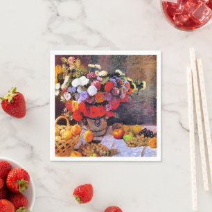 Monet - Blume und Obst Serviette