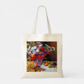 Monet Blume und Obst Tragetasche (Rückseite)