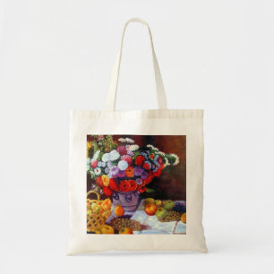 Monet Blume und Obst Tragetasche