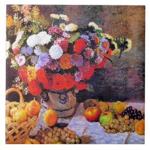 Monet - Blumen und Früchte Fliese