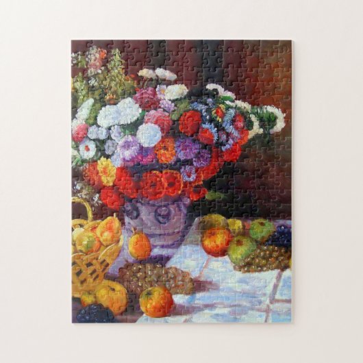 Monet Blumen und Früchte Puzzle (Vertikal)