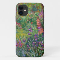monet Blumen Vintag d-Iris-Garten-an-giverny