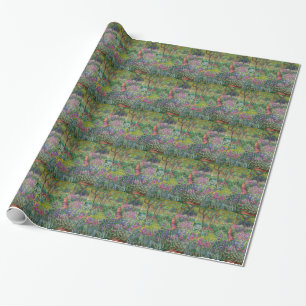 monet Blumen vintage die-Schwertlilie-Garten-in-Gi Geschenkpapier