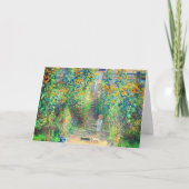 Monet Blumengarten Einladung (Rückseite)