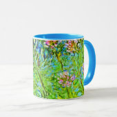 Monet-Blumenmalerei: Agapanthus-Blume Tasse (VorderseiteRechts)