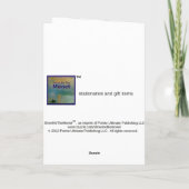 MONET Blumenstrauß der Gladiolas Gruß-Karte Karte (Rückseite)