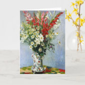 MONET Blumenstrauß der Gladiolas Gruß-Karte Karte (Gelbe Blume)