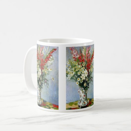MONET Blumenstrauß der Gladiolas Kaffee-Tasse Kaffeetasse (Vorderseite Links)