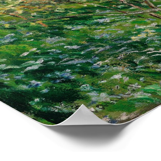 Monet - Blütenblättrige Bäume Poster (Ecke)