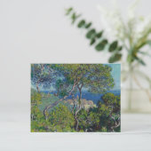 Monet Bordighera Italien Landschaftsmalerei Postkarte (Stehend Vorderseite)