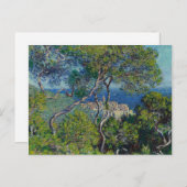 Monet Bordighera Italien Landschaftsmalerei Postkarte (Vorne/Hinten)