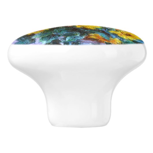 Monet Bouquet Keramikknauf (Seitenansicht)