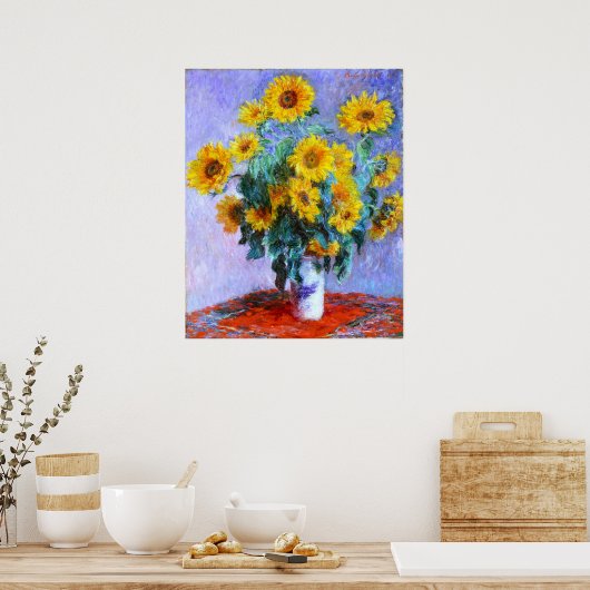 Monet Bouquet Poster (Küche)