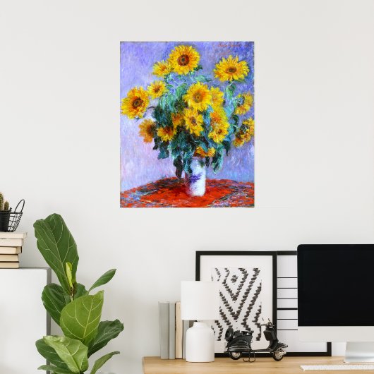 Monet Bouquet Poster (Heimbüro)