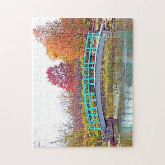 Monet Bridge im Herbst Puzzle (Vertikal)