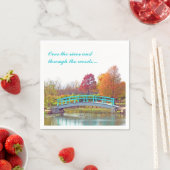 Monet Bridge im Herbst Serviette (Beispiel)