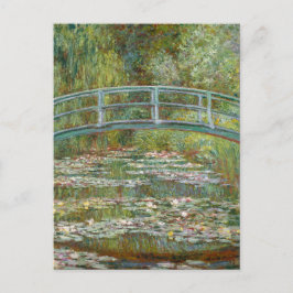 Monet Bridge Over Pond Water Lilies Vintag Postkarte