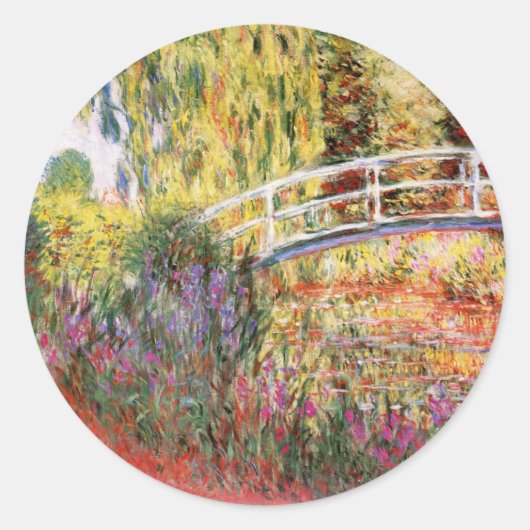 Monet Bridge Over Water Lilies Stickers (Vorderseite)