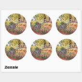 Monet Bridge Over Water Lilies Stickers (Blatt)