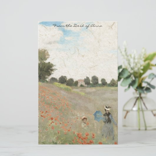 Monet Briefpapier (Stehend Vorderseite)