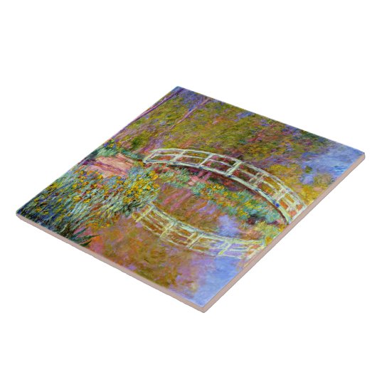 Monet - Brücke im Monet's Garden Keramik Fliese (Seite)