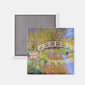 Monet - Brücke im Monet's Garden Magnet (Vorderseite/Rückseite)