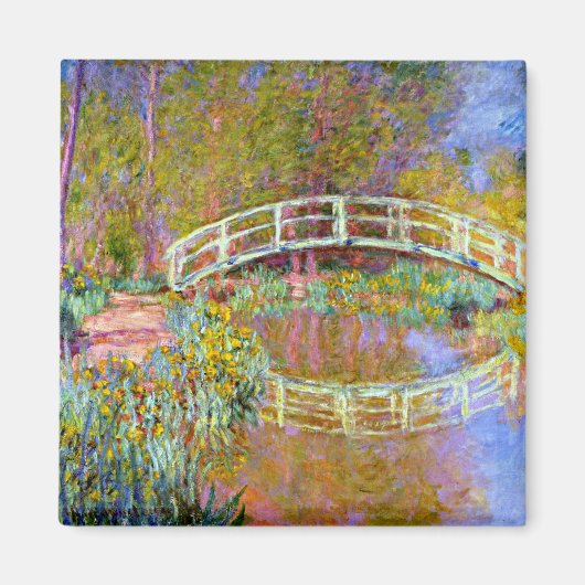 Monet - Brücke im Monet's Garden Magnet (Vorne)