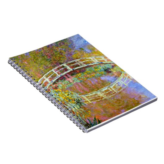 Monet - Brücke im Monet's Garden Notizblock (Rechte Seite)