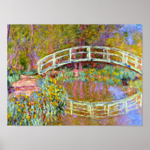 Monet - Brücke im Monet's Garden Poster