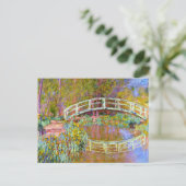 Monet - Brücke im Monet's Garden Postkarte (Stehend Vorderseite)