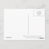 Monet-Brücke mit Blume Postkarte (Rückseite)