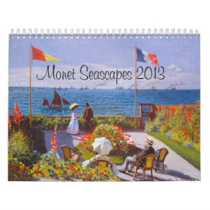 Monet Calendar For 2013 ~ Monet Seascapes Calendar Kalender