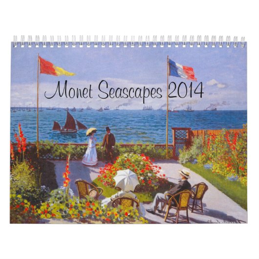Monet Calendar For 2014 ~ Monet Seascapes Calendar Kalender (Titelbild)