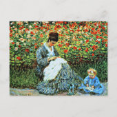 Monet - Camille Monet und Kind Postkarte (Vorderseite)