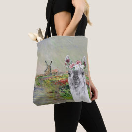 Monet Champ Tulipes und der Extravagante Llama Tasche