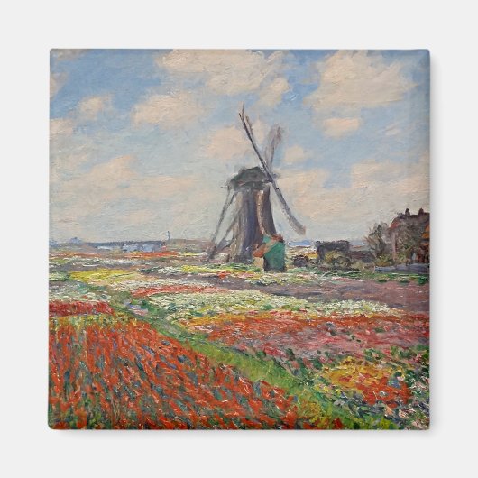 Monet - Champs de Tulipes en Hollande Magnet (Vorne)