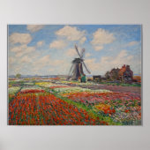 Monet - Champs de Tulipes en Hollande Poster (Vorne)