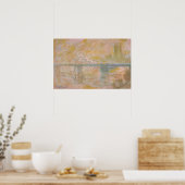 Monet - Charing Cross Bridge in London Poster (Küche)
