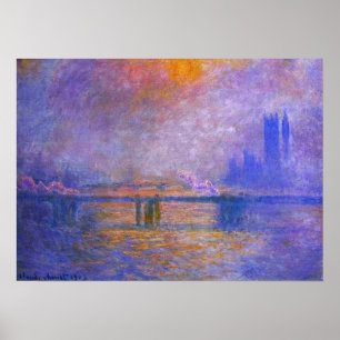 Monet Charing Cross Bridge Poster