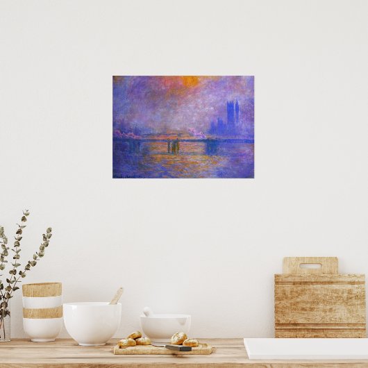 Monet Charing Cross Bridge Poster (Küche)