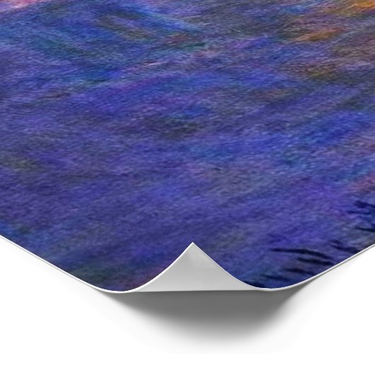 Monet Charing Cross Bridge Poster (Ecke)
