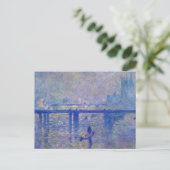Monet Charing Cross Bridge Postkarte (Stehend Vorderseite)