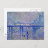 Monet Charing Cross Bridge Postkarte (Vorne/Hinten)