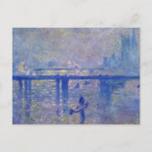 Monet Charing Cross Bridge Postkarte (Vorderseite)