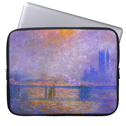 Monet Charing Querbrücken-Laptop-Hülse Laptopschutzhülle (Vorderseite)