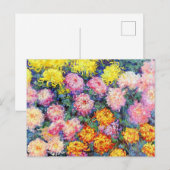 Monet - Chrysanthemums, 1897 Gemälde, Postkarte (Vorne/Hinten)