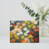 Monet - Chrysanthemums, 1897 Postkarte (Stehend Vorderseite)