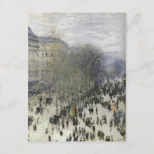 Monet, Claude Boulevard des Capucines 1873 Techniq Postkarte
