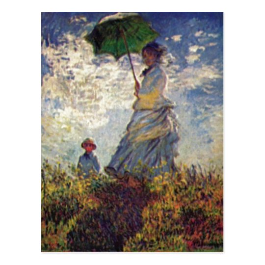 Monet Claude Camille Monet Und Sohn Jean Auf Dm Postkarte Zazzle De