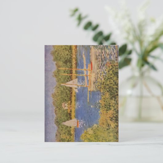 Monet, Claude Das Seinebecken bei Argenteuil 1874 Postkarte (Stehend Vorderseite)